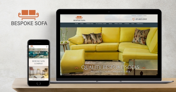 High end design, product photography and branding for Bespoke Sofa