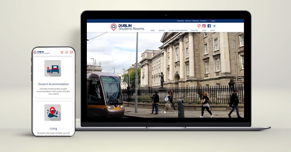 Custom built functionality and new look for Dublin Student Rooms Booking Website
