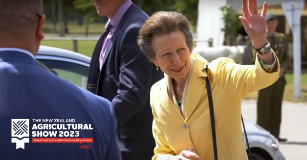 A Royal Visit for New Zealand Agricultural Show