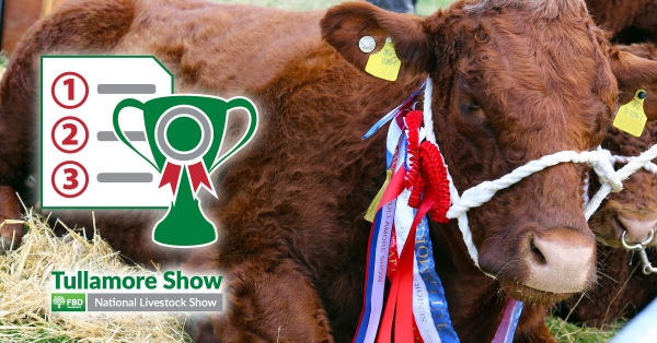 Live Results With SuperShow for this year's Tullamore Show and National Livestock Show.